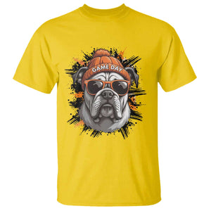 Bulldog Football Spirit T Shirt Game Day Dog Lover Gift TS12 Daisy Print Your Wear