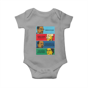 African American Leaders History Quote Gift Baby Onesie TS12 Sport Gray Print Your Wear