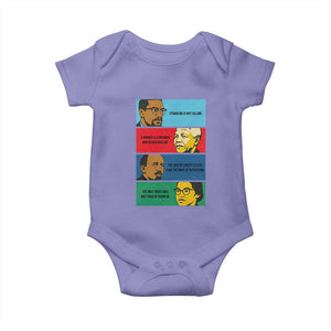 African American Leaders History Quote Gift Baby Onesie TS12 Violet Print Your Wear