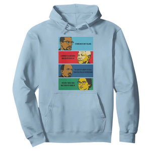 African American Leaders History Quote Gift Hoodie TS12 Light Blue Print Your Wear