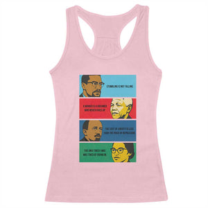African American Leaders History Quote Gift Racerback Tank Top TS12 Light Pink Print Your Wear
