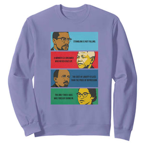 African American Leaders History Quote Gift Sweatshirt TS12 Violet Print Your Wear