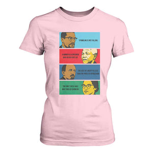 African American Leaders History Quote Gift T Shirt For Women TS12 Light Pink Print Your Wear