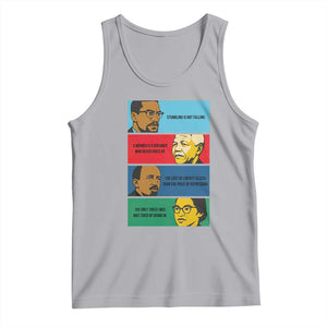 African American Leaders History Quote Gift Tank Top TS12 Athletic Heather Print Your Wear