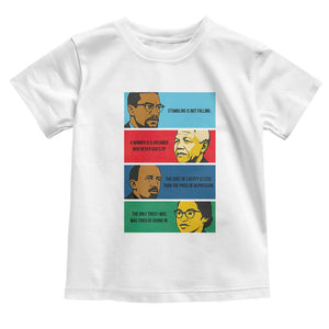 African American Leaders History Quote Gift Toddler T Shirt TS12 White Print Your Wear