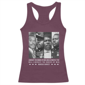 Marcus Garve Quote Racerback Tank Top Liberate The Minds Of Men TS12 Maroon Print Your Wear