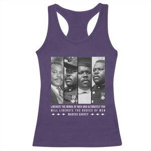 Marcus Garve Quote Racerback Tank Top Liberate The Minds Of Men TS12 Purple Print Your Wear