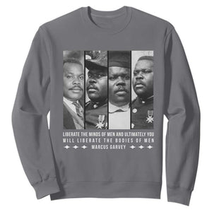 Marcus Garve Quote Sweatshirt Liberate The Minds Of Men TS12 Charcoal Print Your Wear