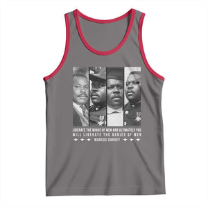 Marcus Garve Quote Tank Top Liberate The Minds Of Men TS12 Deep Heather Red Print Your Wear