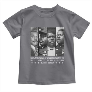 Marcus Garve Quote Toddler T Shirt Liberate The Minds Of Men TS12 Charcoal Print Your Wear