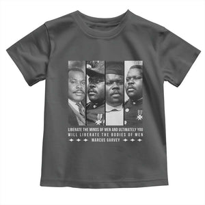 Marcus Garve Quote Toddler T Shirt Liberate The Minds Of Men TS12 Dark Heather Print Your Wear