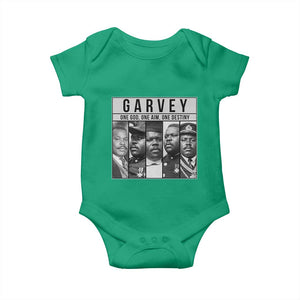 Marcus Garvey Quote Baby Onesie One God One Aim One Destiny TS12 Irish Green Print Your Wear