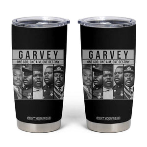 Marcus Garvey Quote Tumbler Cup One God One Aim One Destiny TS12 Black Print Your Wear
