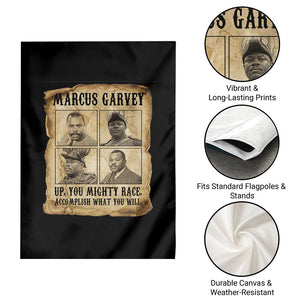 Vintage Marcus Garvey Garden Flag Up You Mighty Race Quote TS12 Print Your Wear