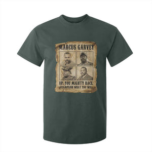 Vintage Marcus Garvey T Shirt For Kid Up You Mighty Race Quote TS12 Dark Forest Green Print Your Wear