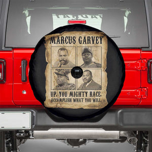 Vintage Marcus Garvey Spare Tire Cover Up You Mighty Race Quote TS12 Black Print Your Wear