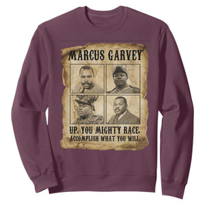 Vintage Marcus Garvey Sweatshirt Up You Mighty Race Quote TS12 Maroon Print Your Wear