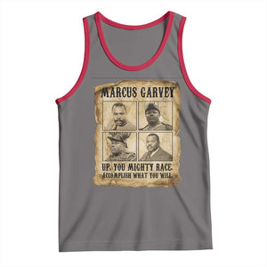 Vintage Marcus Garvey Tank Top Up You Mighty Race Quote TS12 Deep Heather Red Print Your Wear