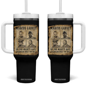 Vintage Marcus Garvey Tumbler With Handle Up You Mighty Race Quote TS12 One Size: 40 oz Black Print Your Wear