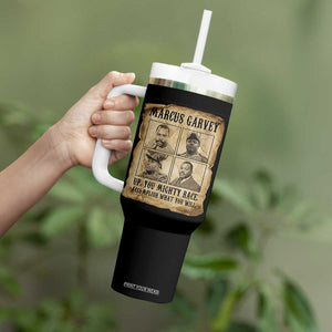 Vintage Marcus Garvey Tumbler With Handle Up You Mighty Race Quote TS12 Print Your Wear
