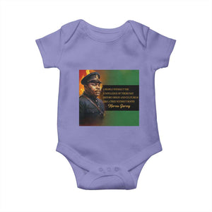 Marcus Garvey Pan African Flag Baby Onesie A People Without Knowledge Of Their Past Quote TS12 Violet Print Your Wear