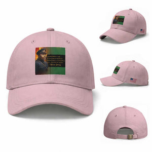 Marcus Garvey Pan African Flag Baseball Cap A People Without Knowledge Of Their Past Quote TS12 Baseball Cap Universal Fit Light Pink Print Your Wear