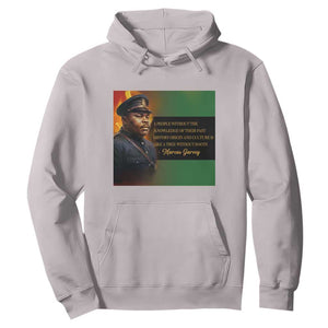 Marcus Garvey Pan African Flag Hoodie A People Without Knowledge Of Their Past Quote TS12 Ice Gray Print Your Wear