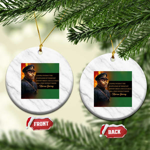 Marcus Garvey Pan African Flag Ceramic Ornament A People Without Knowledge Of Their Past Quote TS12 1pc White Marble Print Your Wear