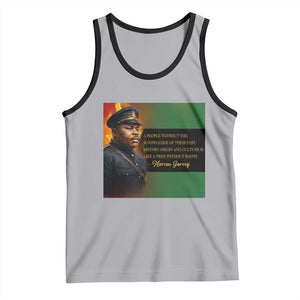 Marcus Garvey Pan African Flag Tank Top A People Without Knowledge Of Their Past Quote TS12 Athletic Heather Black Print Your Wear