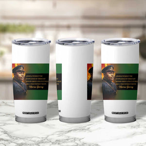 Marcus Garvey Pan African Flag Tumbler Cup A People Without Knowledge Of Their Past Quote TS12 Print Your Wear