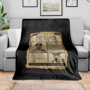 Vintage Newspaper Marcus Garvey Throw Blanket Up You Mighty Race Quote TS12 Print Your Wear