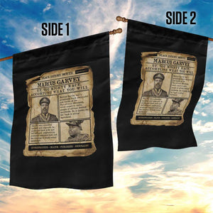 Vintage Newspaper Marcus Garvey Garden Flag Up You Mighty Race Quote TS12 Print Your Wear