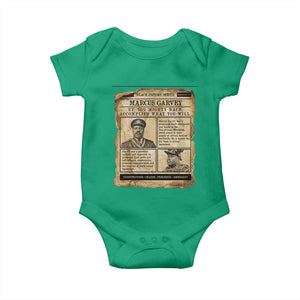 Vintage Newspaper Marcus Garvey Baby Onesie Up You Mighty Race Quote TS12 Irish Green Print Your Wear