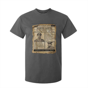 Vintage Newspaper Marcus Garvey T Shirt For Kid Up You Mighty Race Quote TS12 Dark Heather Print Your Wear