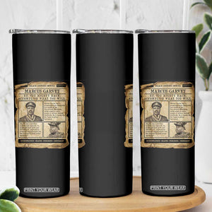Vintage Newspaper Marcus Garvey Skinny Tumbler Up You Mighty Race Quote TS12 Print Your Wear