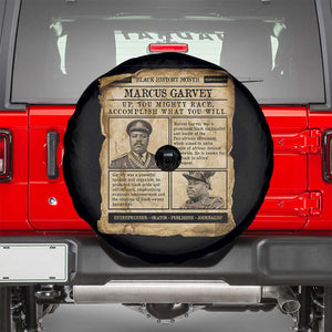 Vintage Newspaper Marcus Garvey Spare Tire Cover Up You Mighty Race Quote TS12 Black Print Your Wear