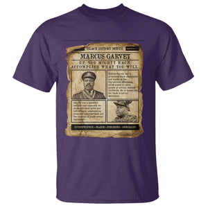 Vintage Newspaper Marcus Garvey T Shirt Up You Mighty Race Quote TS12 Purple Print Your Wear