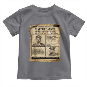 Vintage Newspaper Marcus Garvey Toddler T Shirt Up You Mighty Race Quote TS12 Charcoal Print Your Wear