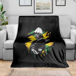Marcus Garvey Jamaican National Hero Throw Blanket African American Heritage TS12 Print Your Wear
