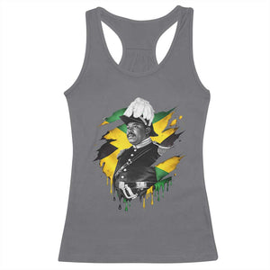 Marcus Garvey Jamaican National Hero Racerback Tank Top African American Heritage TS12 Charcoal Print Your Wear