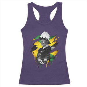Marcus Garvey Jamaican National Hero Racerback Tank Top African American Heritage TS12 Purple Print Your Wear