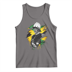 Marcus Garvey Jamaican National Hero Tank Top African American Heritage TS12 Deep Heather Print Your Wear