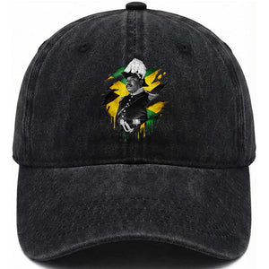Marcus Garvey Jamaican National Hero Washed Cotton Baseball Cap African American Heritage TS12 Print Your Wear