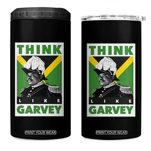 Pan Africanism Think Like Garvey 4 in 1 Can Cooler Tumbler Marcus Garvey Jamaica Flag TS12 One Size: 16 oz Black Print Your Wear