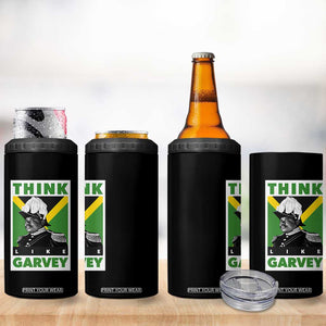 Pan Africanism Think Like Garvey 4 in 1 Can Cooler Tumbler Marcus Garvey Jamaica Flag TS12 Print Your Wear