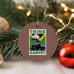 Pan Africanism Think Like Garvey Ceramic Ornament Marcus Garvey Jamaica Flag TS12 1pc Mocha Print Your Wear