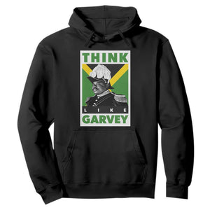 Pan Africanism Think Like Garvey Hoodie Marcus Garvey Jamaica Flag TS12 Black Print Your Wear