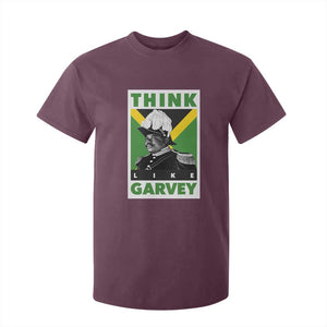 Pan Africanism Think Like Garvey T Shirt For Kid Marcus Garvey Jamaica Flag TS12 Maroon Print Your Wear