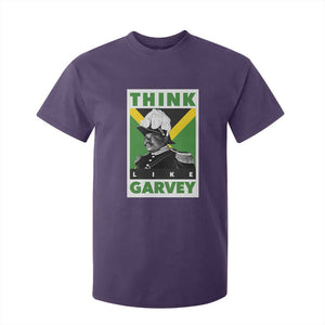 Pan Africanism Think Like Garvey T Shirt For Kid Marcus Garvey Jamaica Flag TS12 Purple Print Your Wear