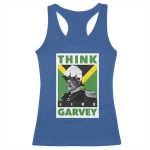 Pan Africanism Think Like Garvey Racerback Tank Top Marcus Garvey Jamaica Flag TS12 Royal Blue Print Your Wear